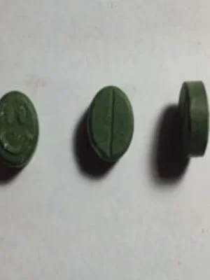 Dark Smiley Green 150mg MDMA